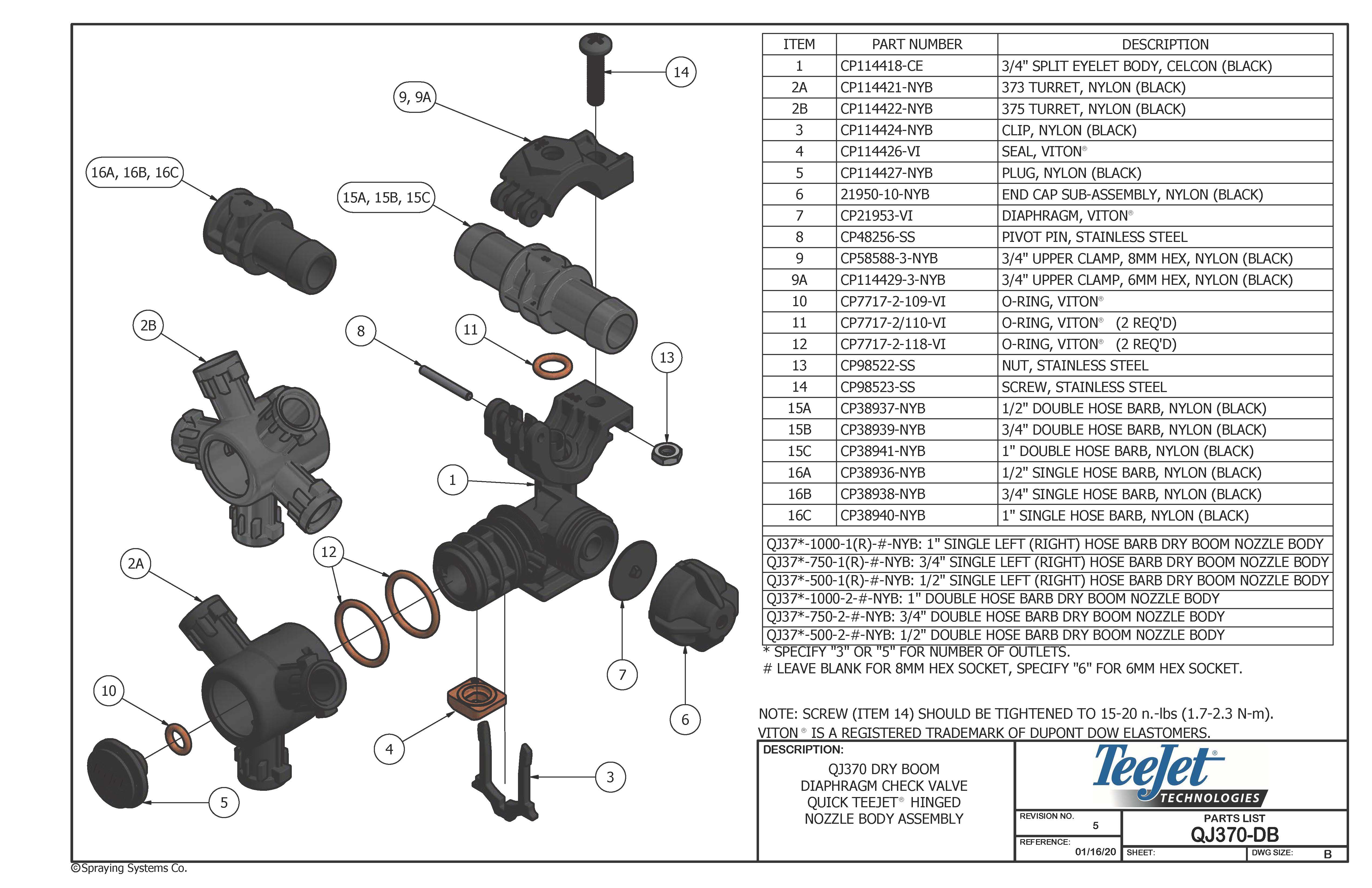 Parts List, QJ370-DB