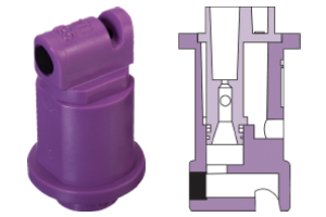 TTI-025 purple tip and cross section view