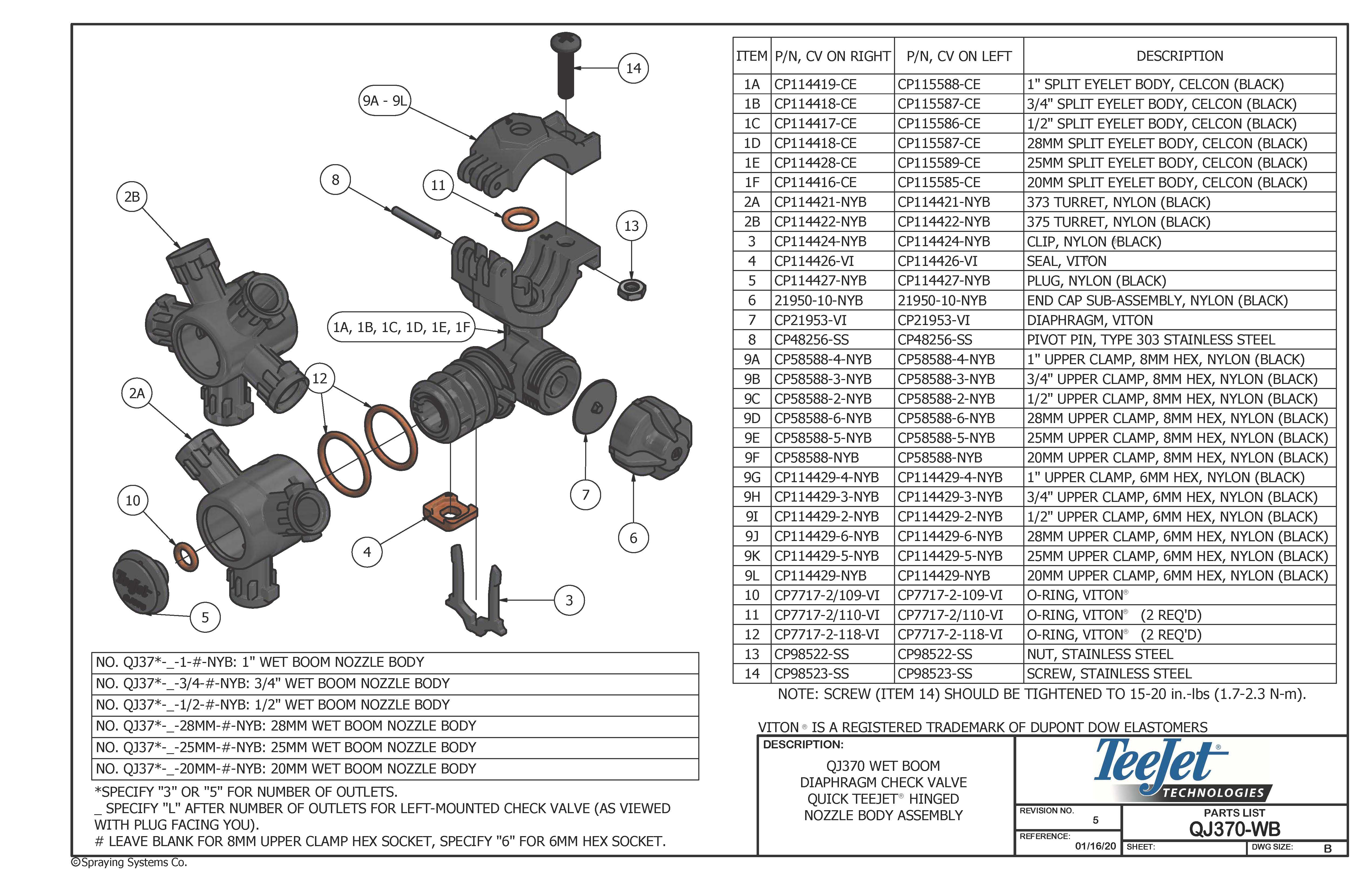 Parts List, QJ370-WB (cover image)
